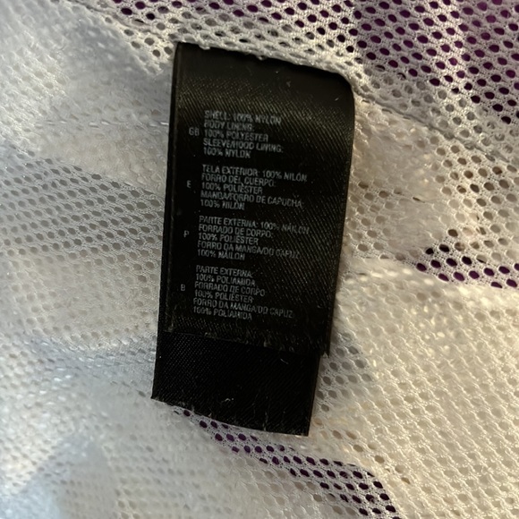 Purple North Face Water Resistant Wind Breaker - Picture 6 of 8